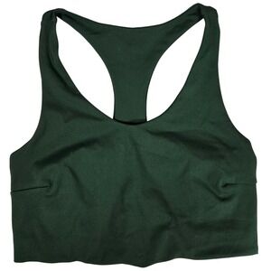 Zella Sports Bra Green Medium Racerback Yoga Studio Low Support Athletic‎ Size S